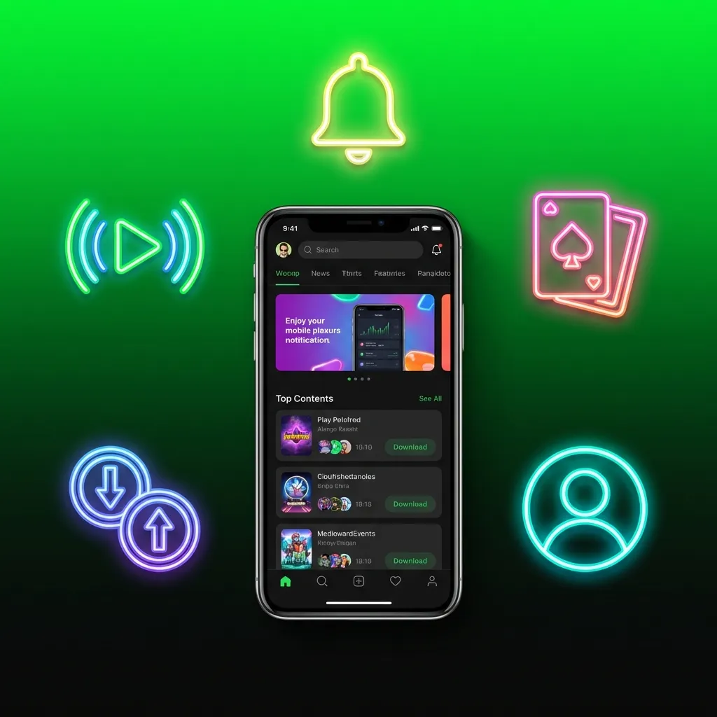 BC Game mobile app interface showing casino games, sports betting options, and Indian payment methods like UPI and Paytm